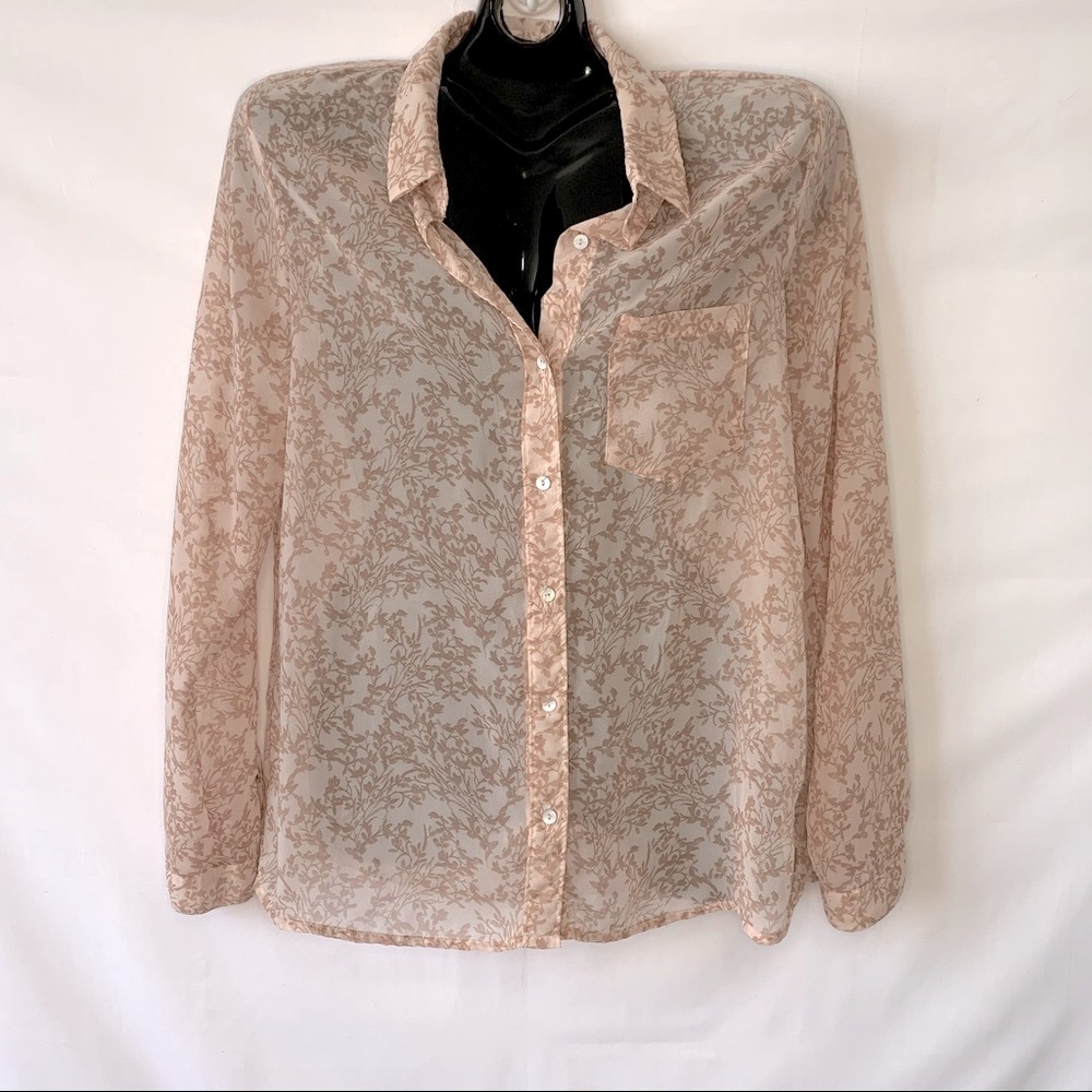 Forever 21 Vintage Floral Button Down Shirt